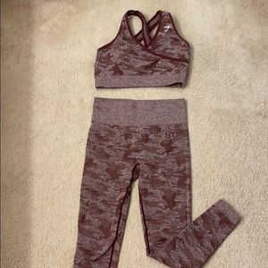 Gymshark Purple Camo Set